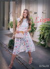 White Colour Latest Fancy Designer Party Casual Wear Western Poli Rayon Digital Print One Pice Collection LIZAA 01